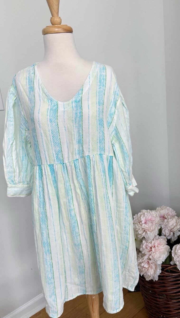 Simply Southern Linen Blend Dress Small NWT Lightweight Beach Coverup